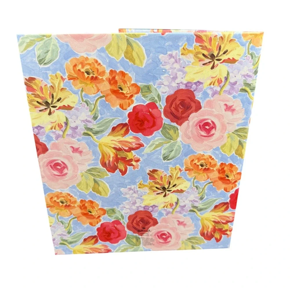 Hallmark Calico Cat Floral Photo Album Create-Your-Own Post-Bound Refill Pages